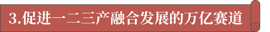 3.促進一二三產(chǎn)融合發(fā)展的萬億賽道